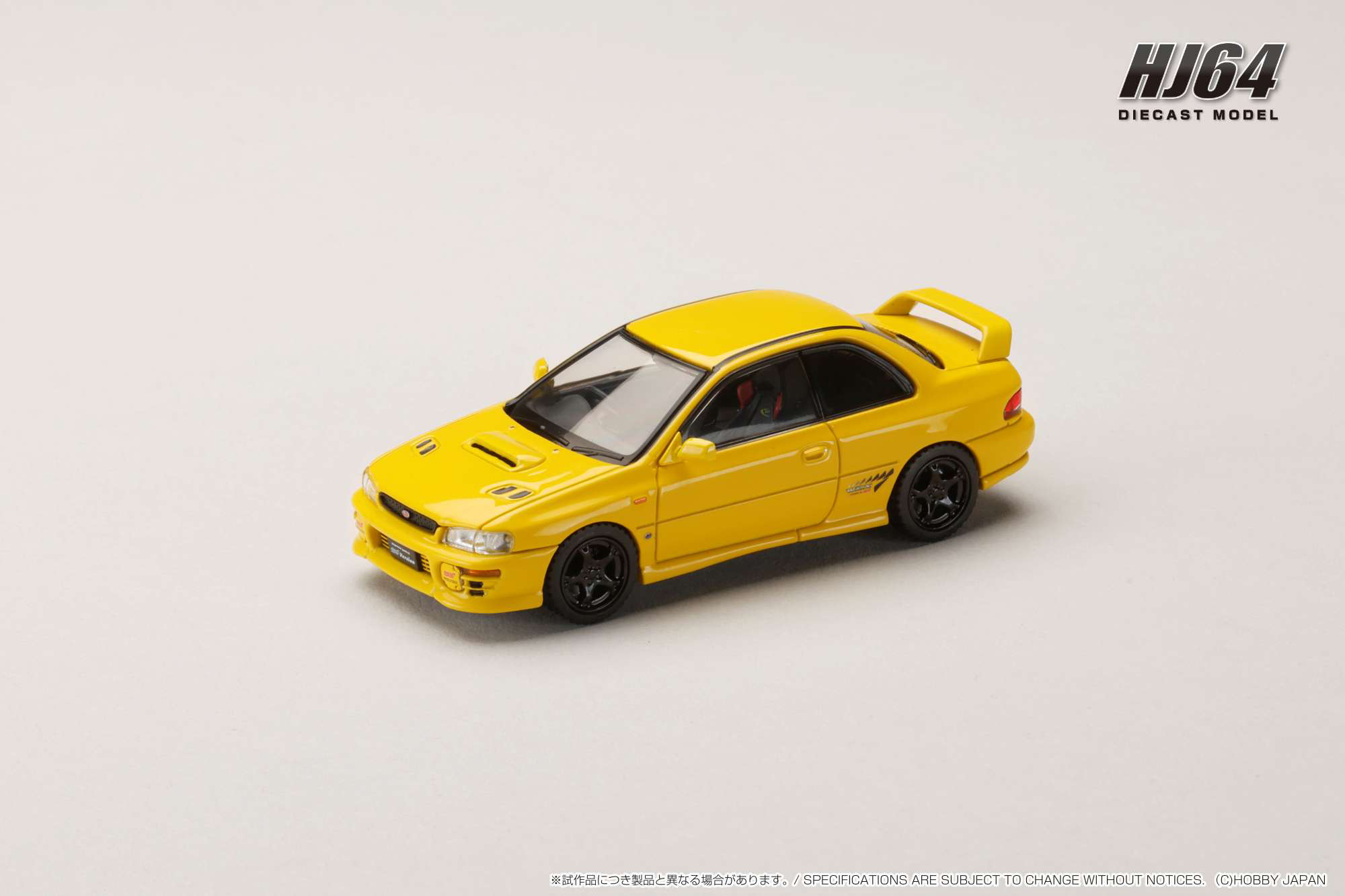 1/64 スバル インプレッサ PURE SPORTS COUPE WRX type R STi Version (GC8) チェイスイエロー