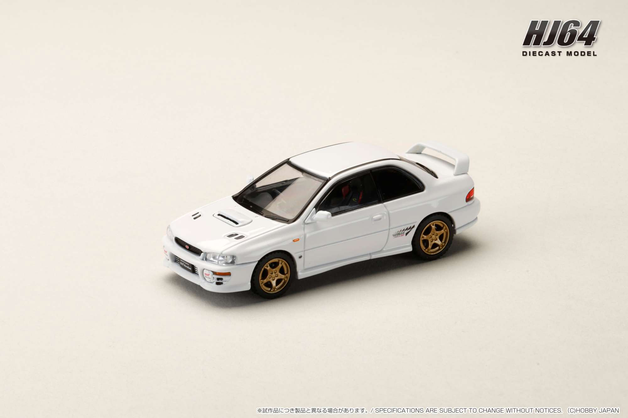 1/64 スバル インプレッサ PURE SPORTS COUPE WRX type R STi Version (GC8) フェザーホワイト