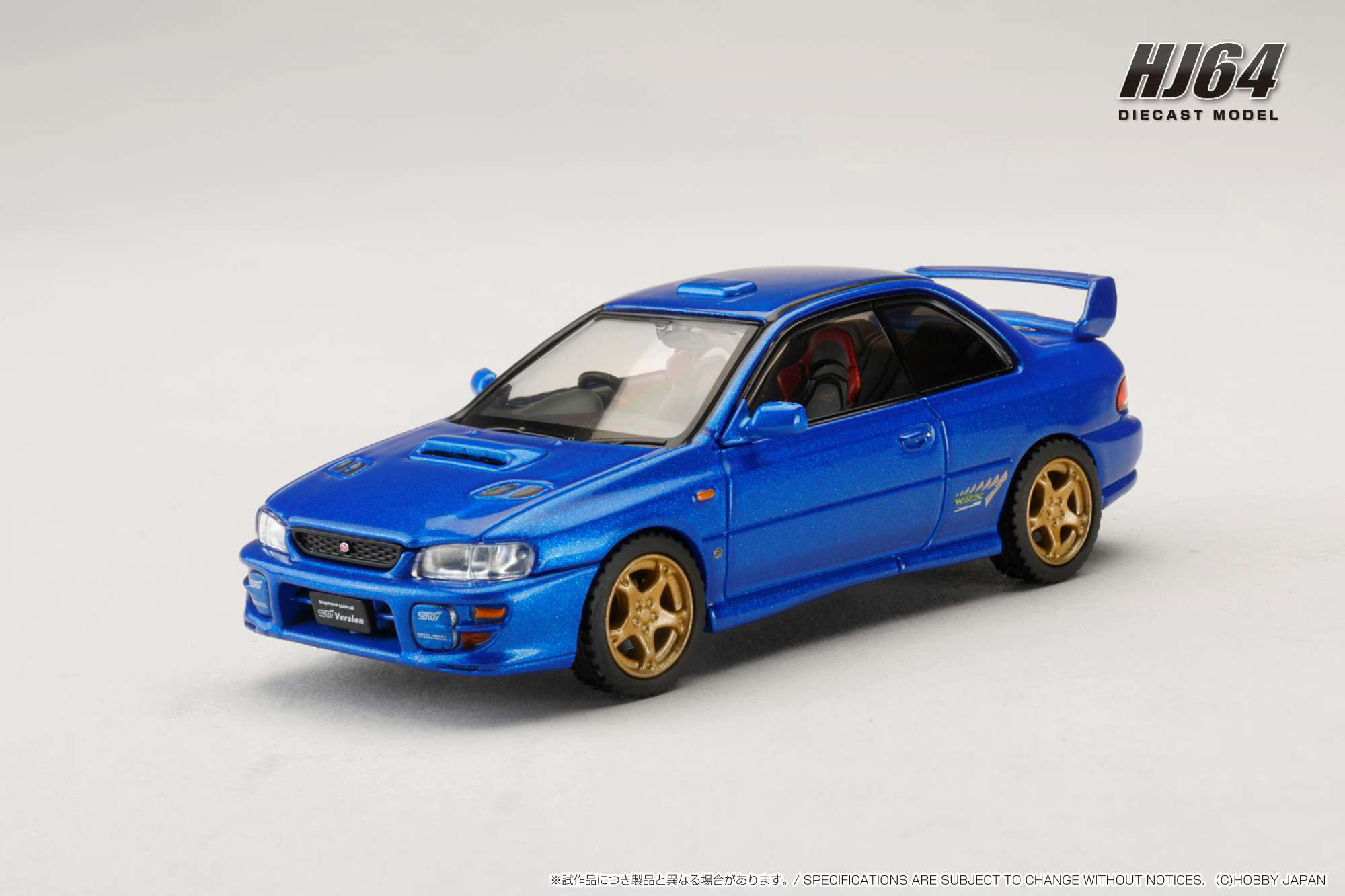 1/64 スバル インプレッサ PURE SPORTS COUPE WRX type R STi Version V Limited (GC8) ソニックブルーマイカ