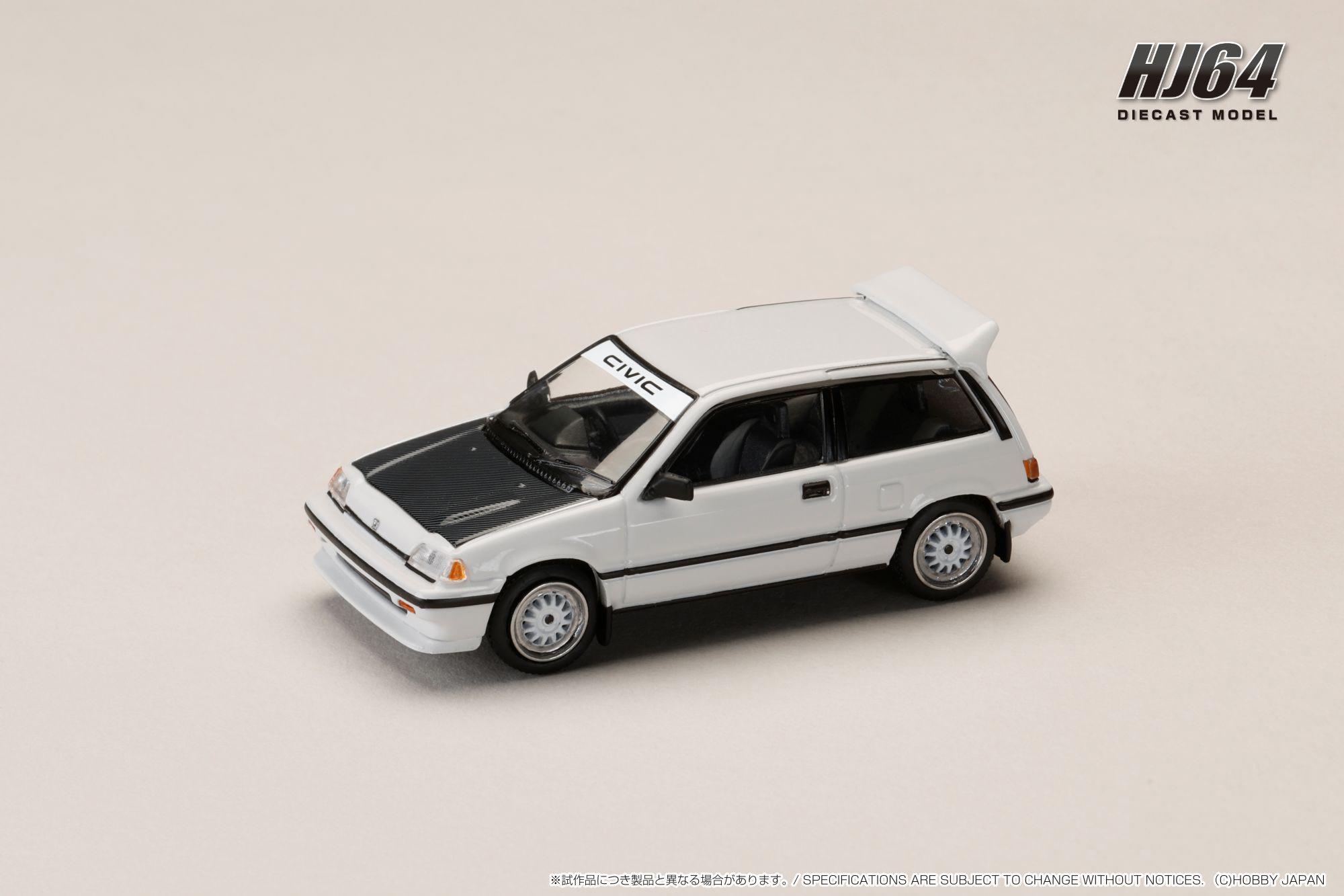 1/64 ホンダ CIVIC (AT) LATE VERSION / JDM Street Racer ホワイト