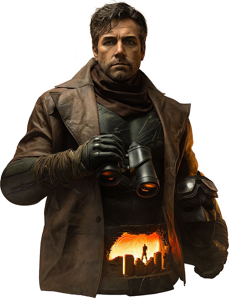 Infinity Studio『ザック・スナイダー版 ジャスティス・リーグ』ナイトメア・バットマン 1/1 バストモデル