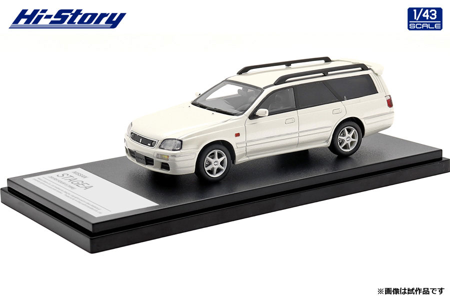 HS381WH Hi-Story 1/43 NISSAN STAGEA 25t RS FOUR S （1998） ホワイトパール