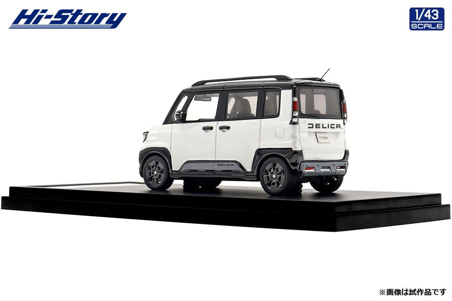1/43 Mitsubishi DELICA MINI（2025）ホワイトパール×ブラックマイカ