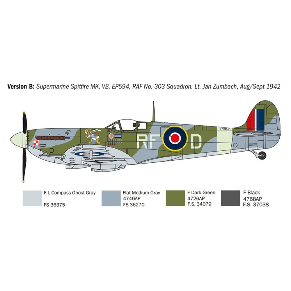 1/72 WW.II イギリス空軍 スピットファイアMk.V/Mk.IX エース【IT1482