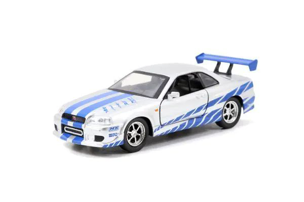 JADA97184 Jada Toys 1/32 F＆F ブライアン ニッサン スカイライン GT-R （R34） シルバー