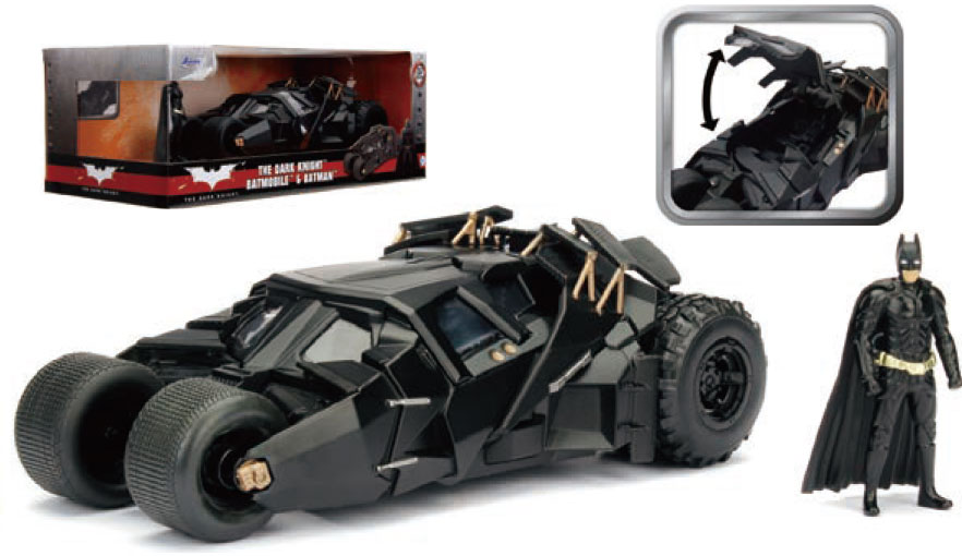 バットモービル 1/24 スケール ダイキャストミニカー バットマンフィギュア付き 「バットマンフォーエバー」版