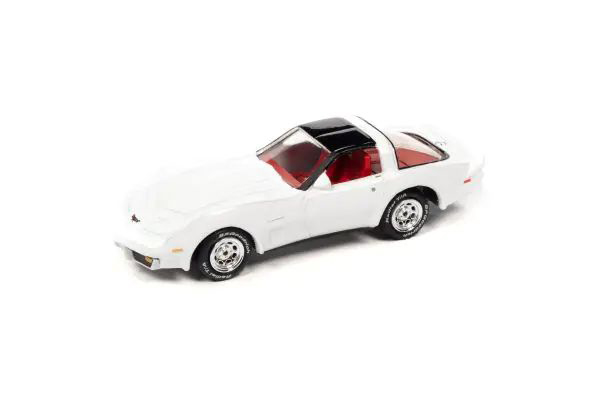 JLSP338A JOHNNY LIGHTNING 1/64 1982 シェビー コルベット スティングレー グロスホワイト