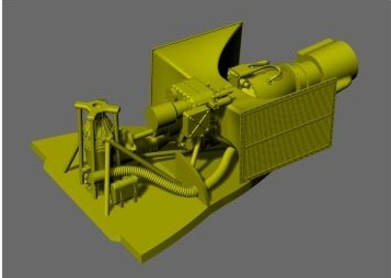 1/72 アルエットⅢ ヘリコプター アルトウステⅢエンジン w/トロピカルフィルター (LFモデル用)