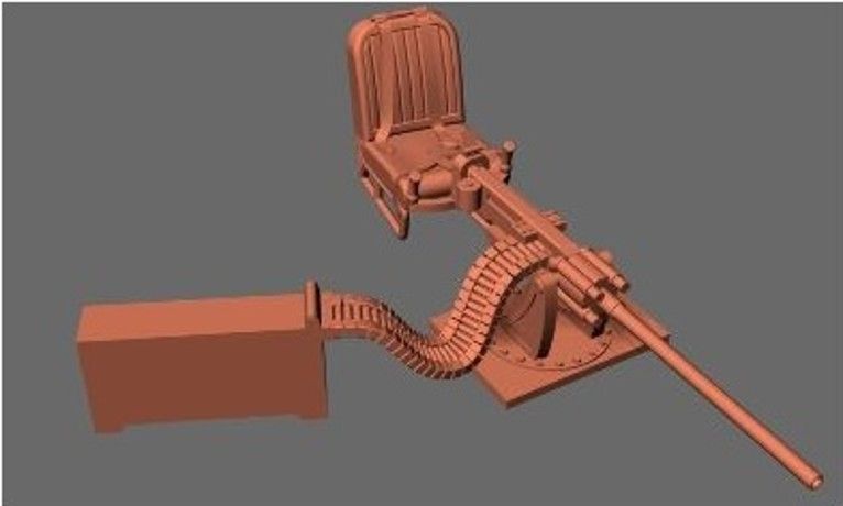 1/72 アルエットⅢ ヘリコプター 「K-CAR」用MG151機関砲 (LFモデル用)