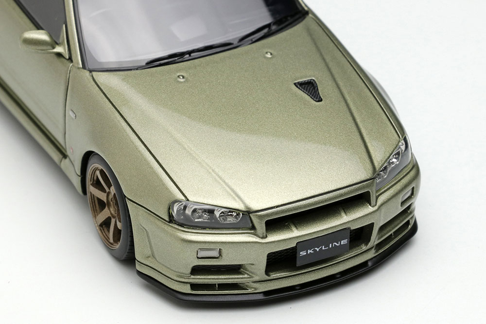 EM510A EIDOLON 1/43 Nissan Skyline GT-R (BNR34) V-spec II Nur 2002 (TE37  Wheel) ミレニアムジェイド