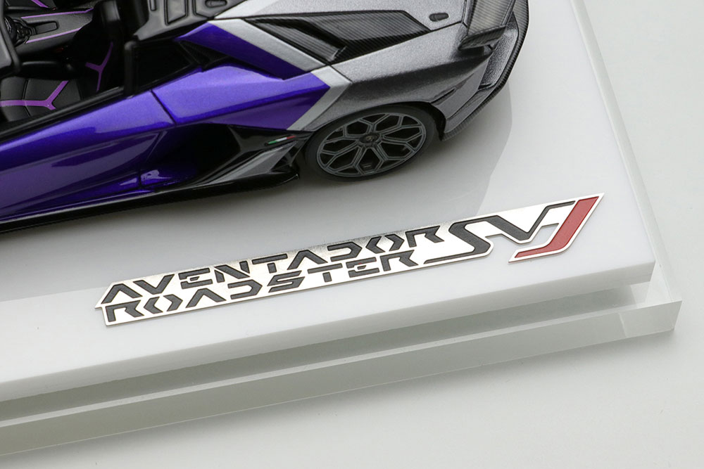 EM669C EIDOLON 1/43 Lamborghini Aventador SVJ Roadster 2020 Ad Personam 2  tone paint ヴィオラヘスティア/グリジオリンクス