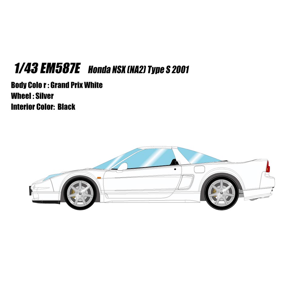 EM587E : ホンダ NSX (NA2) Type S 2001 グランプリホワイト【EM587E