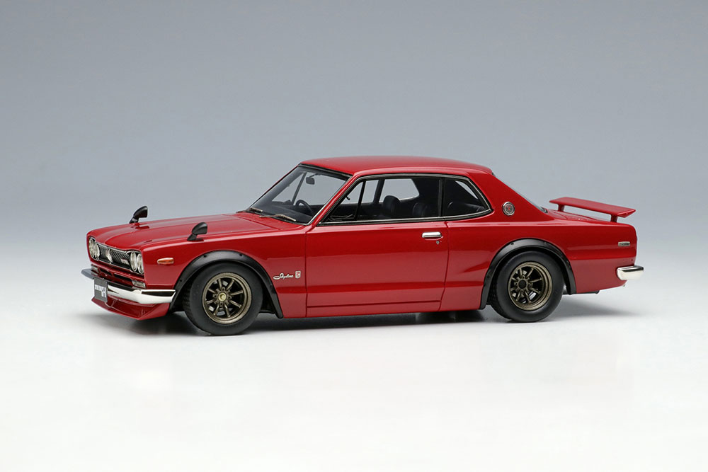 VM273C VISION 1/43 Nissan Skyline 2000 GT-R （KPGC10） 1971 with Chin spoiler （RS watanabe 8 spork）レッド