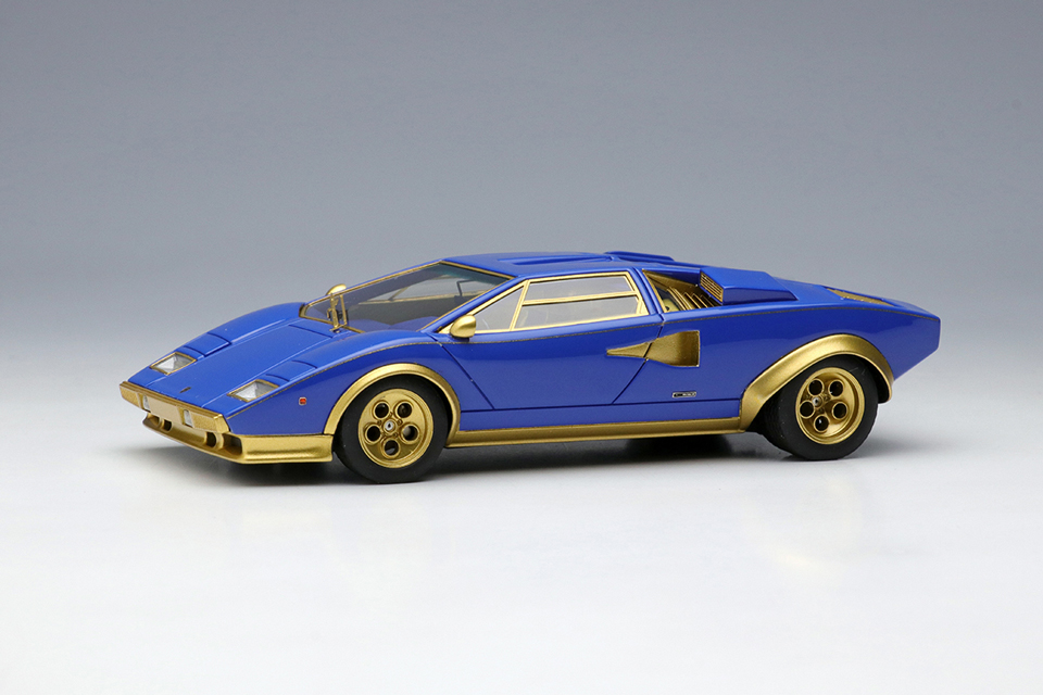 EM442A EIDOLON 1/43 Lamborghini Countach LP400 Speciale Ch.1120222 'Port au Prince' 1976 ブルー/ゴールド