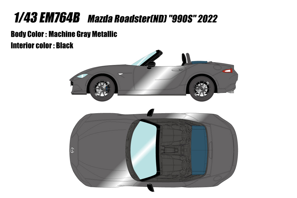 マツダ ロードスター (ND) 990S 2022 マシングレーメタリック