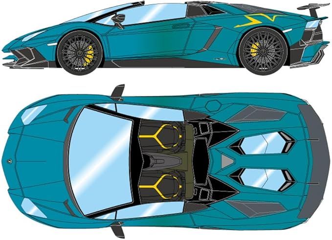 EML007D EIDOLON 1/18 Lamborghini Aventador LP750-4 SV Roadster 2015 アルテミスグリーン（イエローラージSVロゴ）