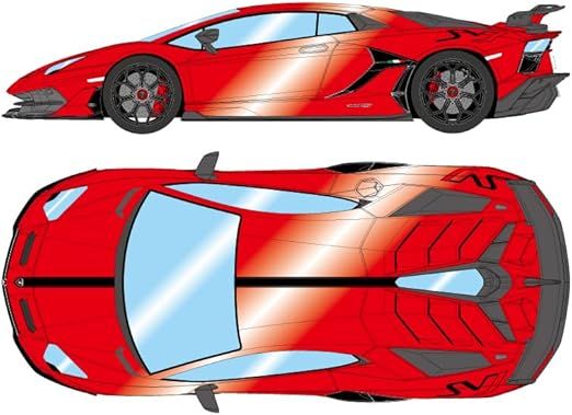 EM438L EIDOLON 1/43 Lamborghini Aventador SVJ 2018 （Leirion wheel） ロッソマーズ/ブラックストライプ