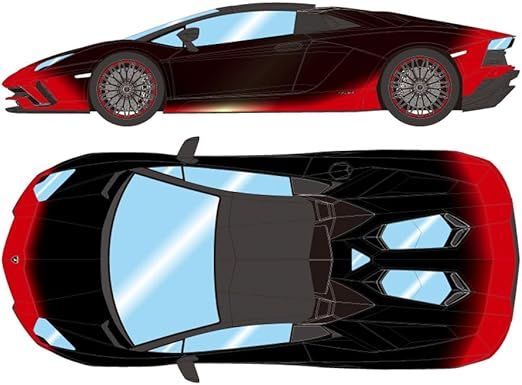 EM767B EIDOLON 1/43 Lamborghini Aventador S Roadster 50th Anniversary Japan 2018 ロッソエフェスト/ブラックグラデ