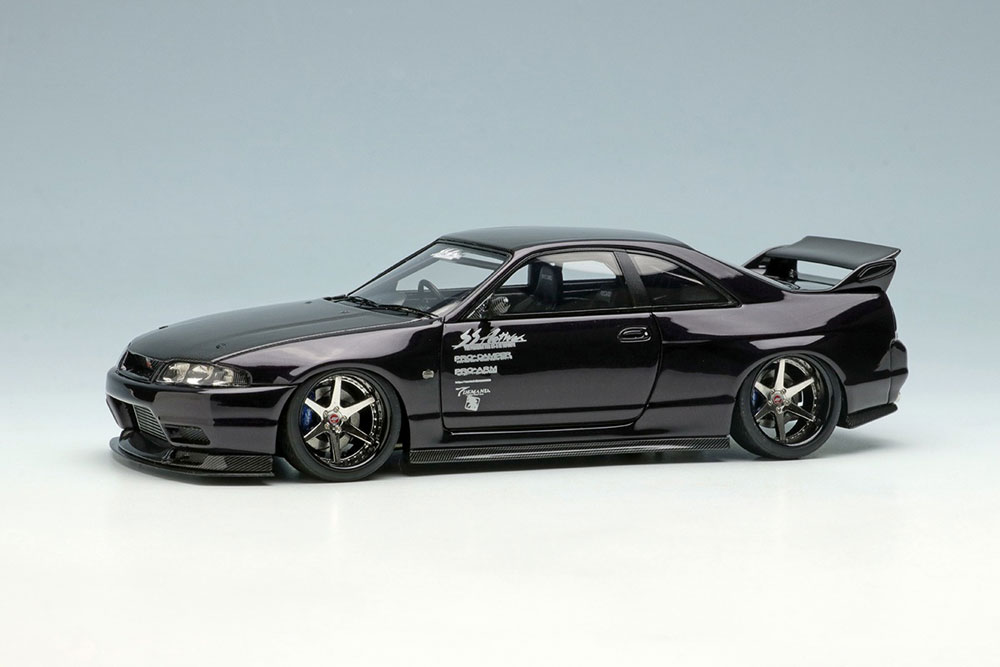 EM489E EIDLON 1/43 Garage Active ACTIVE R33 GT-R Wide body Concept (ミッドナイトパープル/カーボンボンネット)
