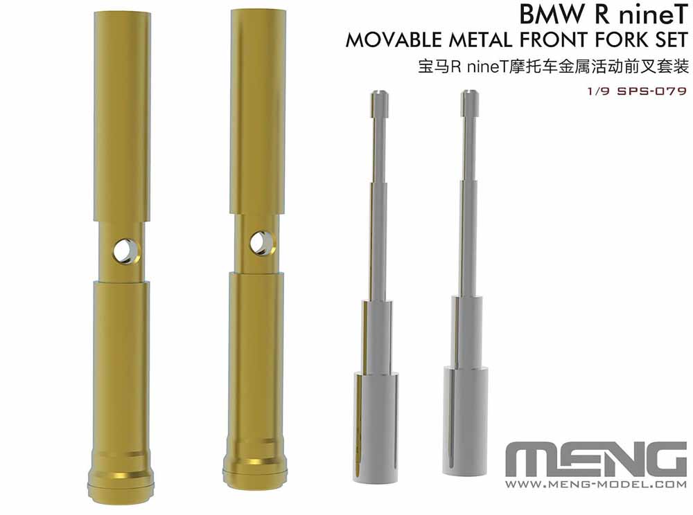 MENSPS-079 モンモデル 1/9 BMW R nineT メタルフロントフォーク      セット