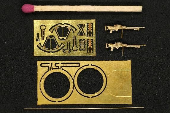 1/72 ルイス Mk.I 連装軽機関銃 w/スカーフ・リング銃架