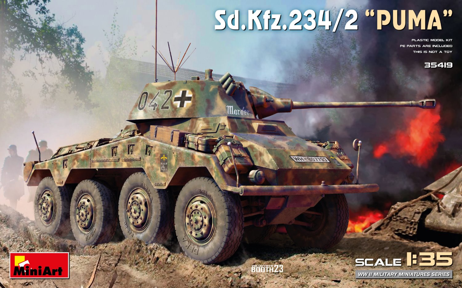 WW.II ドイツ軍 8輪重装甲車 Sd.Kfz.234/2 プーマ