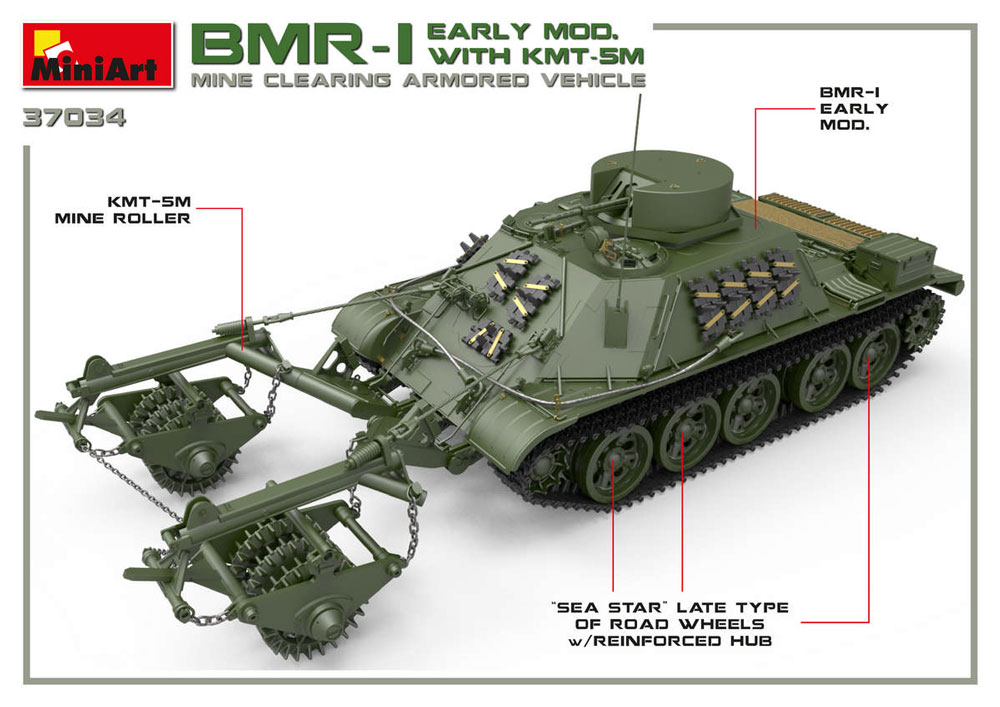 MA37034 ミニアート 1/35 BMR-1初期型KMT-5M地雷除去車【MA37034