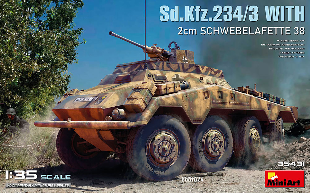 1/35 Sd.Kfz.234/3 w/2cmシュヴェーベラフェット38