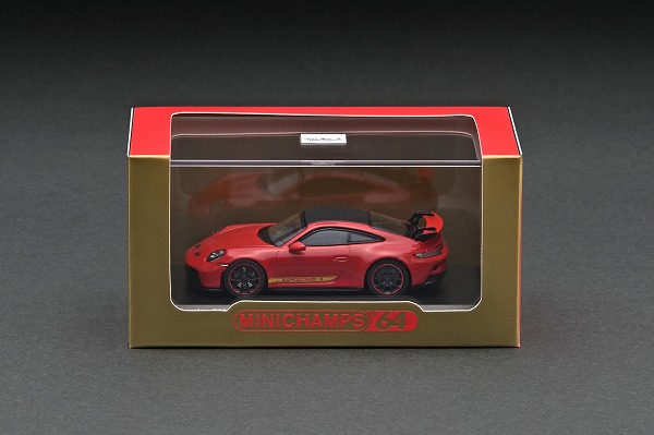 643061010 MINICHAMPS 1/64 Porsche 911 GT3 （992） 2021 - Guards Red