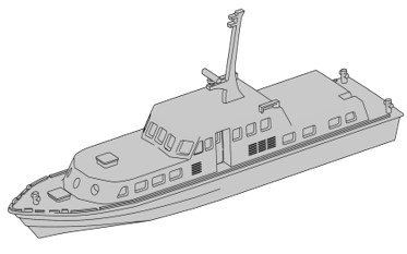 1/700 海上自衛隊 YF2137号30t型交通船