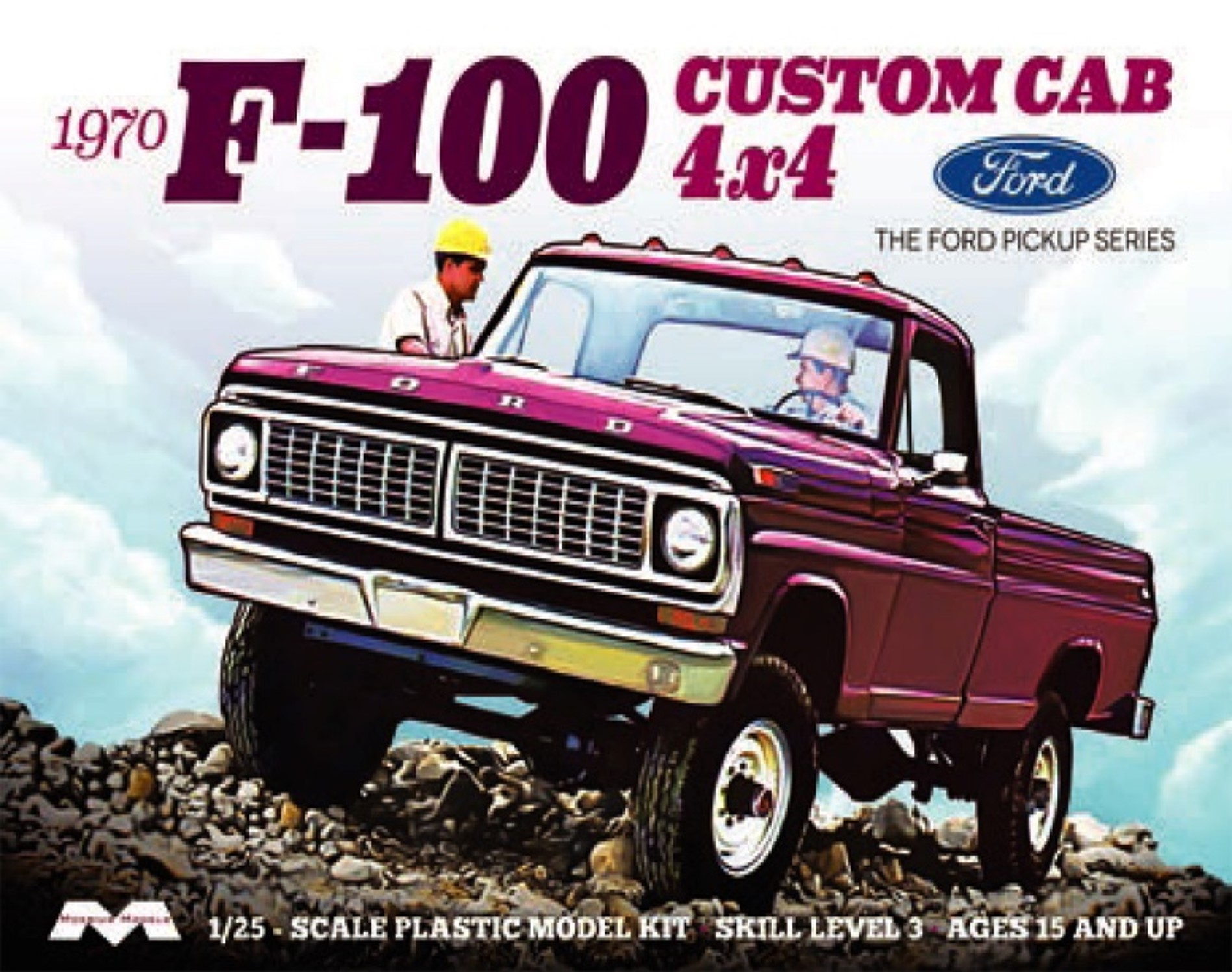 1/25 1970年型 フォード F-100 カスタムキャブ 4x4 ピックアップトラック