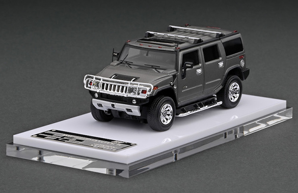 TK-MH6403AMG モーターヘリックス 1/64 2008 Hummer H2 SUV Matte Metallic Grey