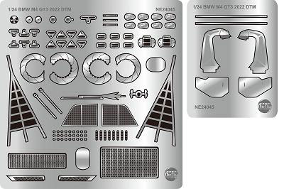 1/24 レーシングシリーズ BMW M4 GT3 2022 DTM チャンピオン用ディテールアップパーツ
