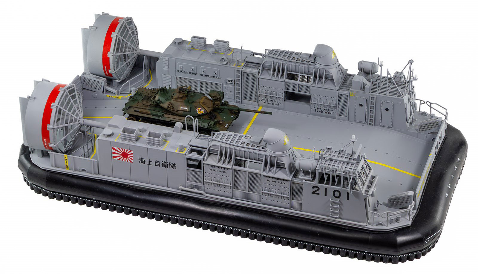 DL01SP 1/72 海上自衛隊 エアクッション艇「1号」型 陸上自衛隊 74式