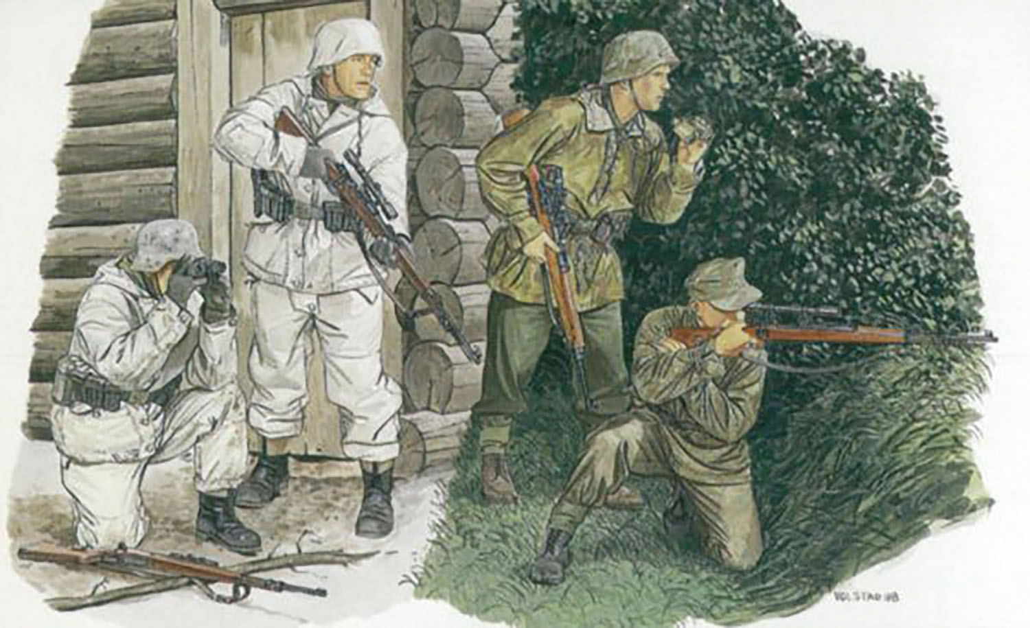 1/35 WW.II ドイツ軍 狙撃兵 冬季装備