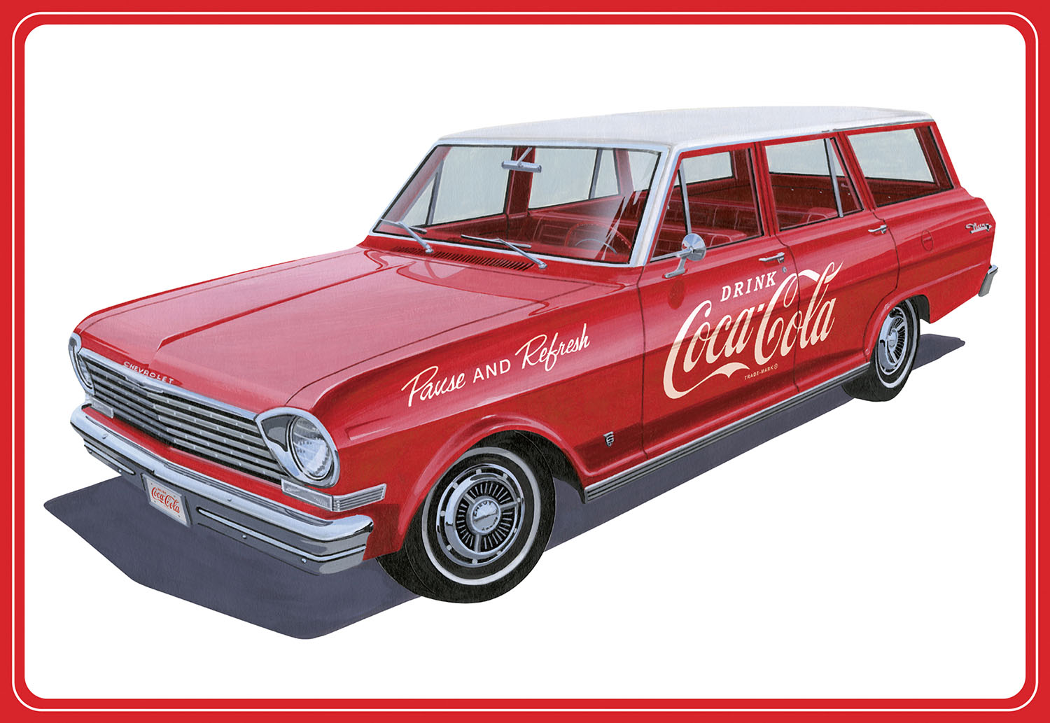 1/25 1963 シェビーII ステーションワゴン ”コカ・コーラ” ボトルケース付属