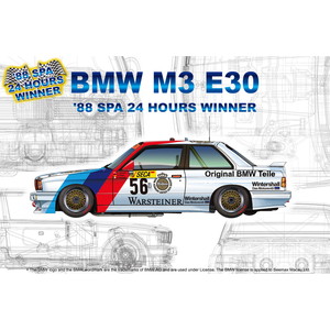 PN24017 NuNu 1/24 レーシングシリーズ BMW M3 E30 グループA 1988 スパ24時間レースウィナー