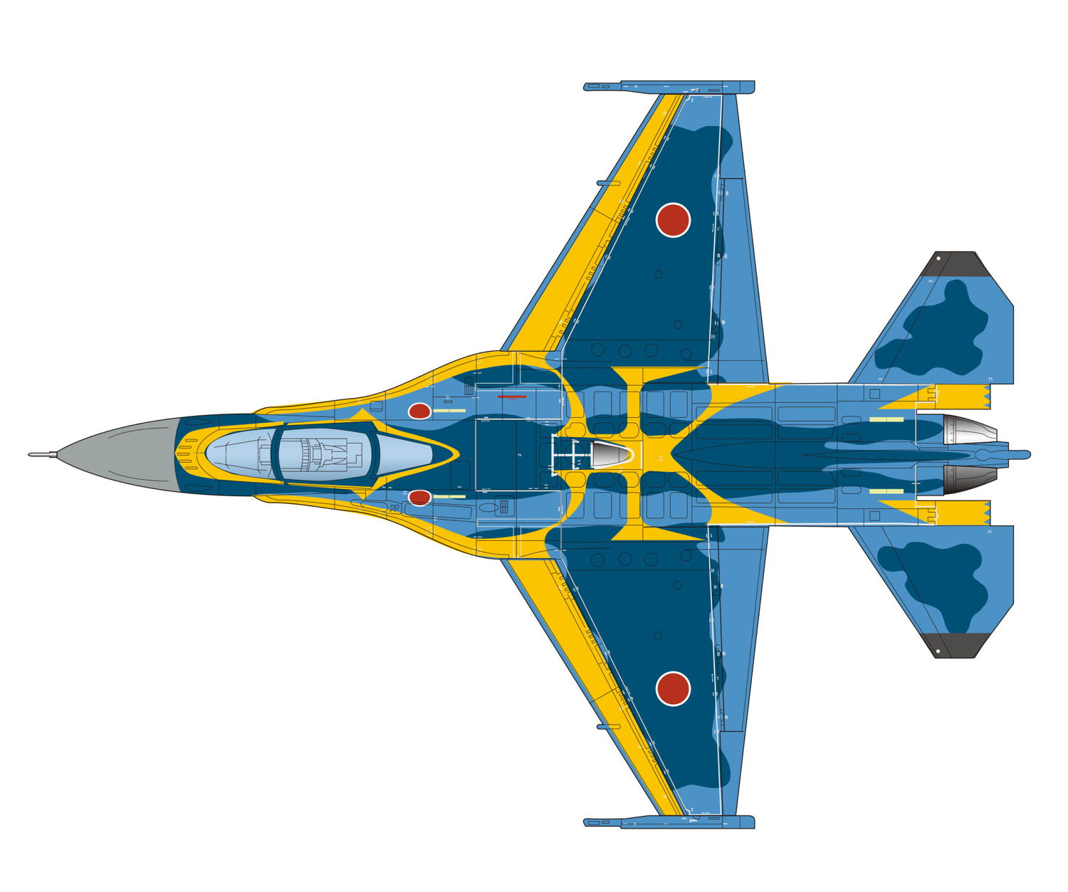 1/144 航空自衛隊 F-2A 第3航空団創設 50周年記念塗装機