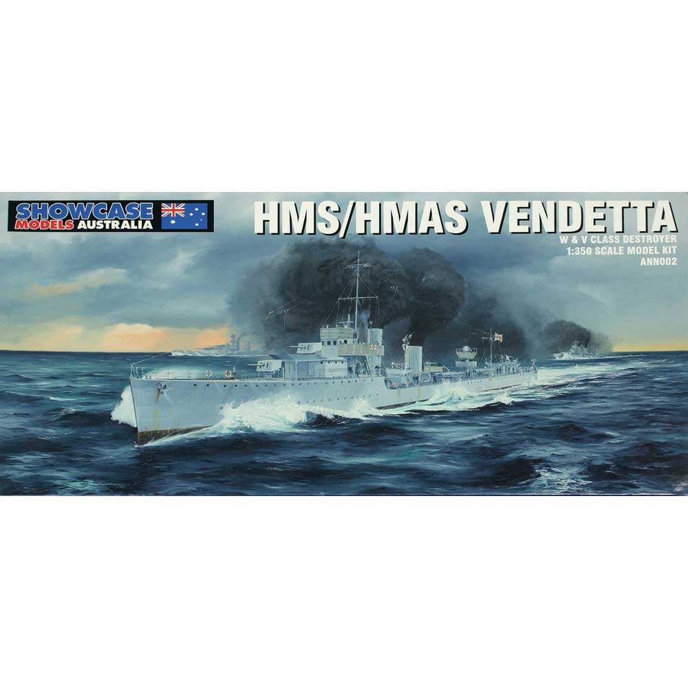 ANN002 ショーケースモデル 1/350 WW.I-II オーストラリア海軍 HMAS ヴェンデッタ V級駆逐艦