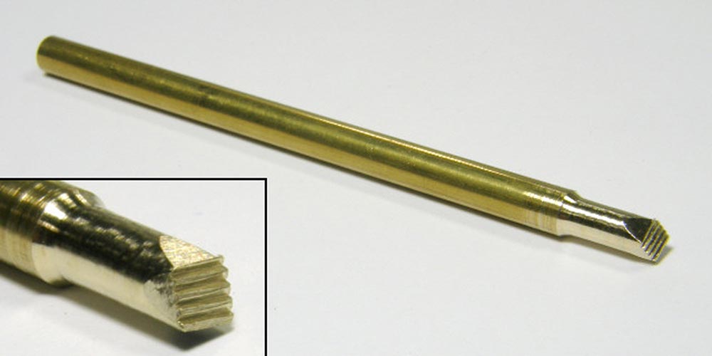 ヒートペン用オプションビット 溶接跡0.55mm４枚刃ビット (1/48ツィンメリット)