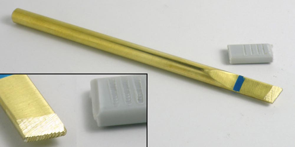 ヒートペン用オプションビット 溶接跡ビット半円連続0.7mm