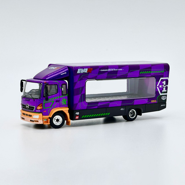 PR640085 POP RACE 1/64 EVA RACING TRANS PORTER HINO 500 （EVA-01）