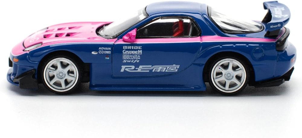 1/64 MAZDA RX7 RE-AMEMIYA BLUE PINK 1/64 マツダ RX7 RE:雨宮 ブルー