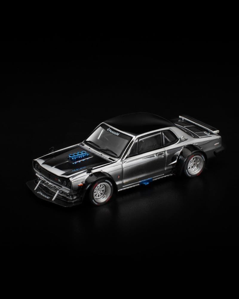 1/64 SKYLINE GTR V8 DRIFT (HAKOSUKA) SILVER CHROME スカイライン