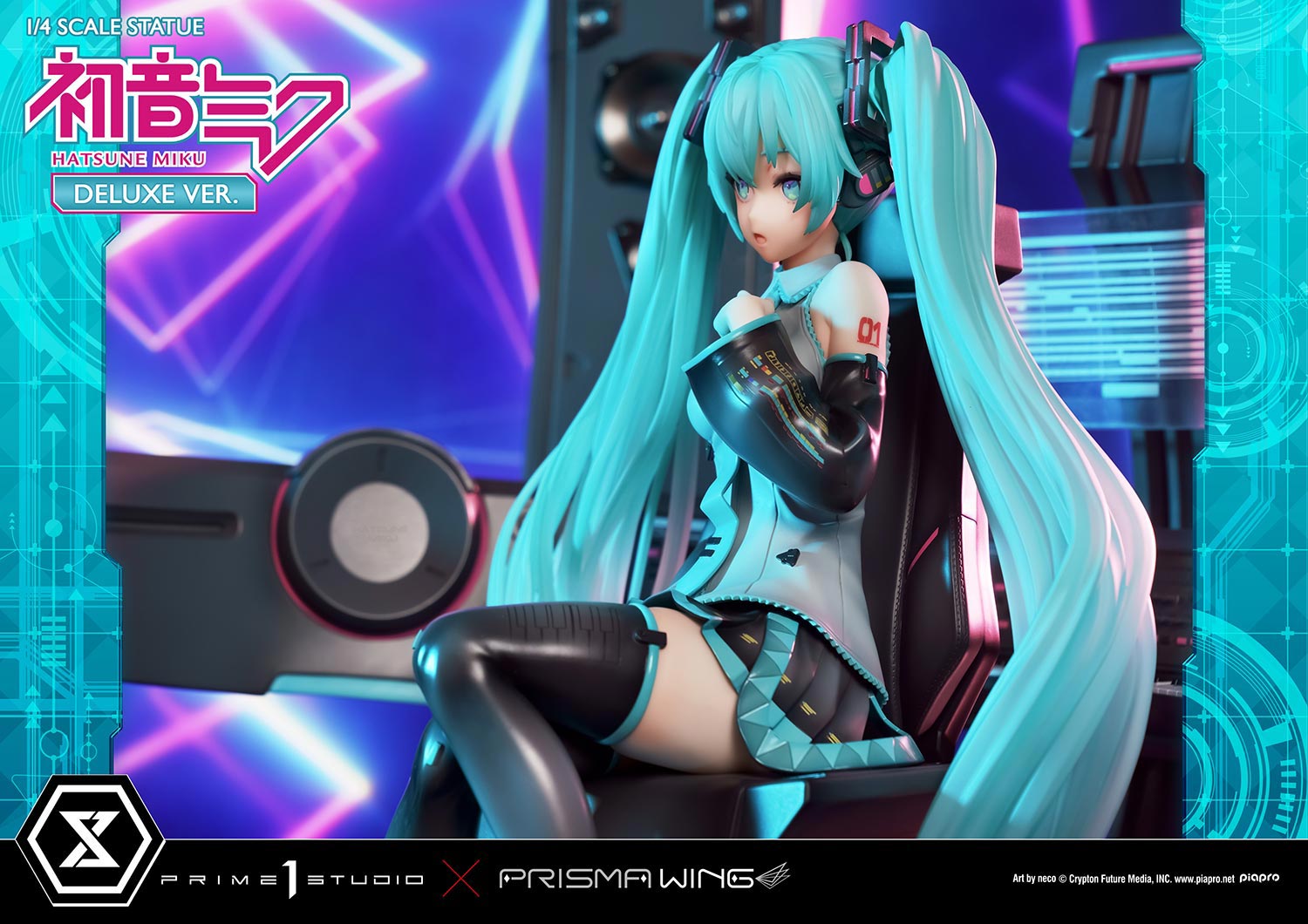 PRISMA WING 初音ミク “Art by neco” DX版 1/4 スケール スタチュー