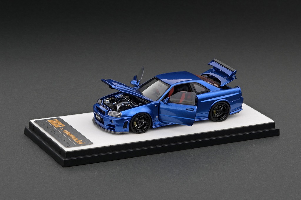 PGM-430101-1 PGM 1/43 Nismo R34 GT-R Z-tune Metallic Blue