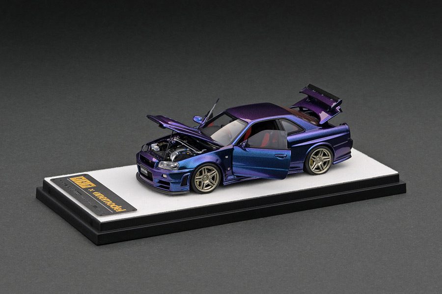 PGM-430102-1 PGM 1/43 Nismo R34 GT-R Z-tune Metallic Purple