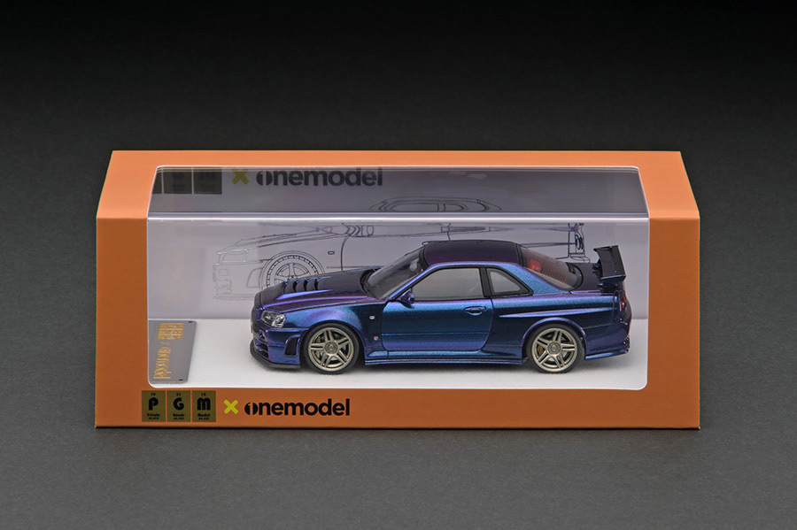 PGM-430102-1 PGM 1/43 Nismo R34 GT-R Z-tune Metallic Purple