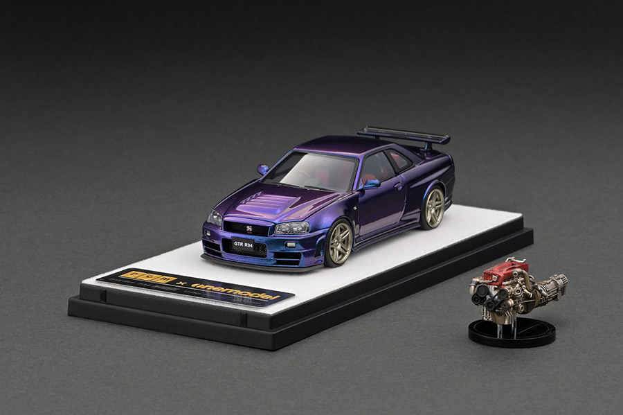 PGM-430102-1 PGM 1/43 Nismo R34 GT-R Z-tune Metallic Purple