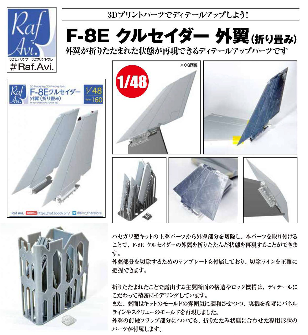F-8E 外翼（折り畳み）